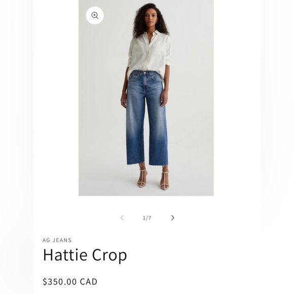 AG Adriano Goldschmied Classic Straight Leg Blue Jeans - Picture 6 of 15